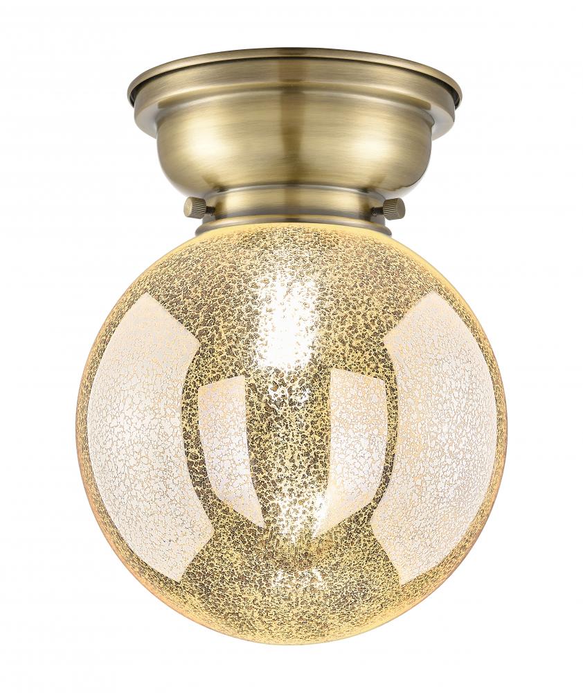 Beacon - 1 Light - 8 inch - Antique Brass - Flush Mount