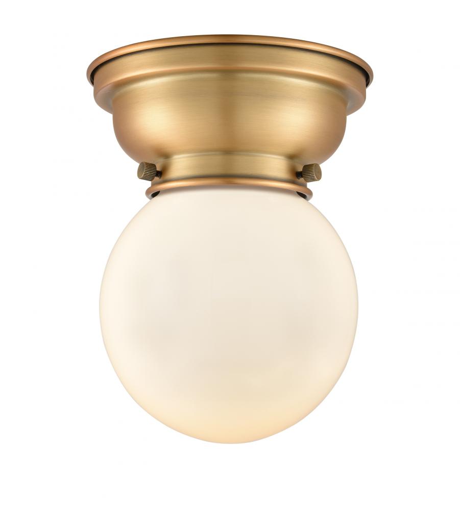 Beacon - 1 Light - 6 inch - Brushed Brass - Flush Mount