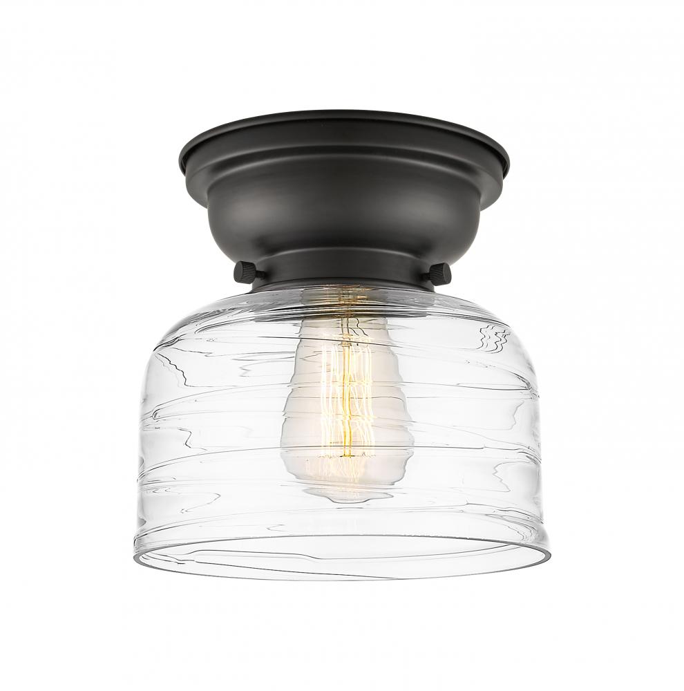 Bell - 1 Light - 8 inch - Matte Black - Flush Mount