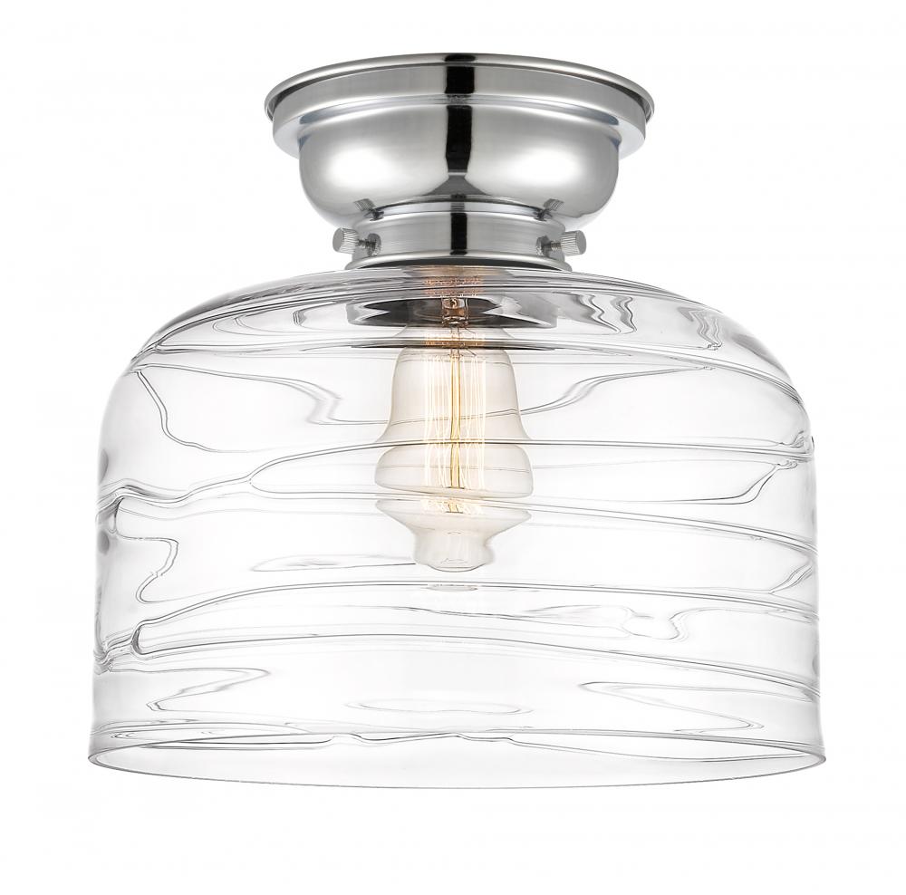 Bell - 1 Light - 12 inch - Polished Chrome - Flush Mount