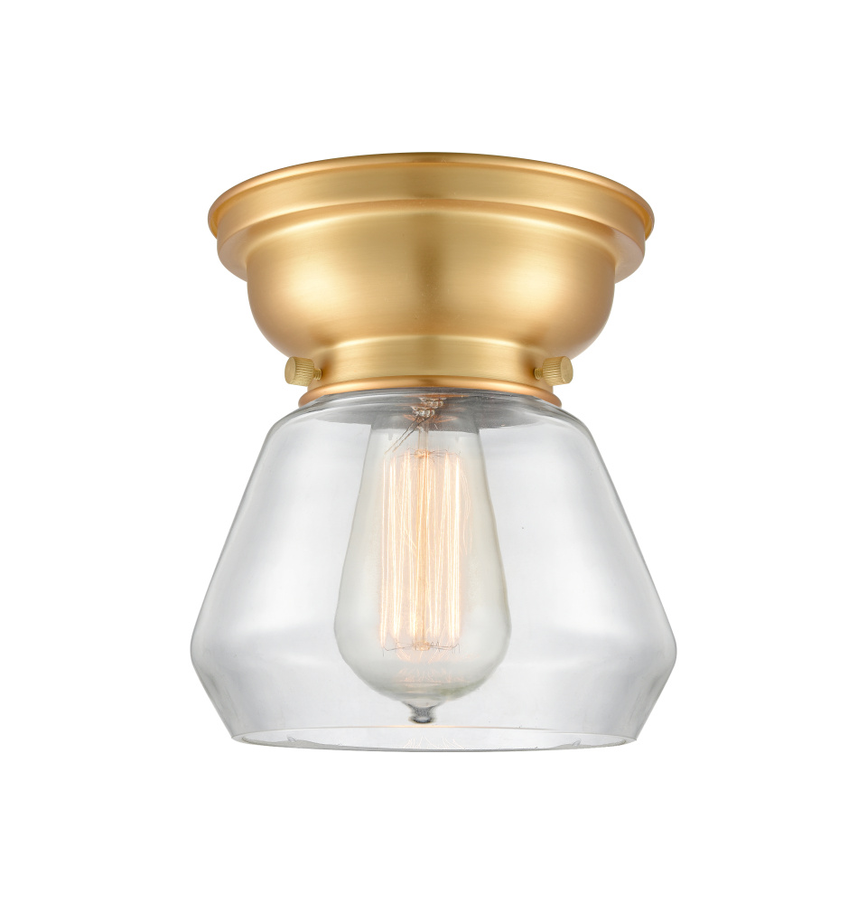 Fulton - 1 Light - 7 inch - Brushed Satin Nickel - Flush Mount