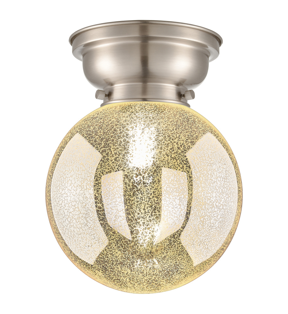 Beacon - 1 Light - 8 inch - Brushed Satin Nickel - Flush Mount