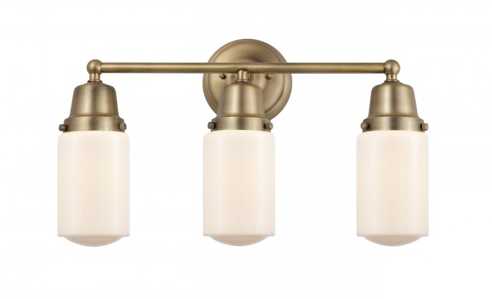Dover - 3 Light - 21 inch - Brushed Brass - Bath Vanity Light
