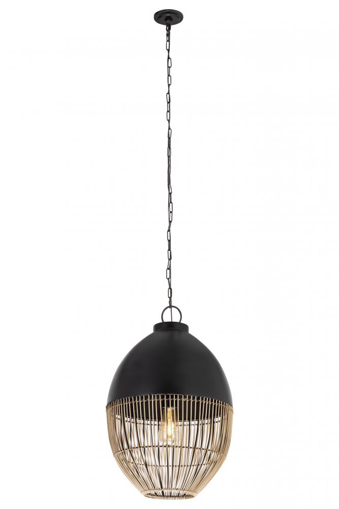 Bismark - 1 Light - 14 inch - Matte Black - Pendant
