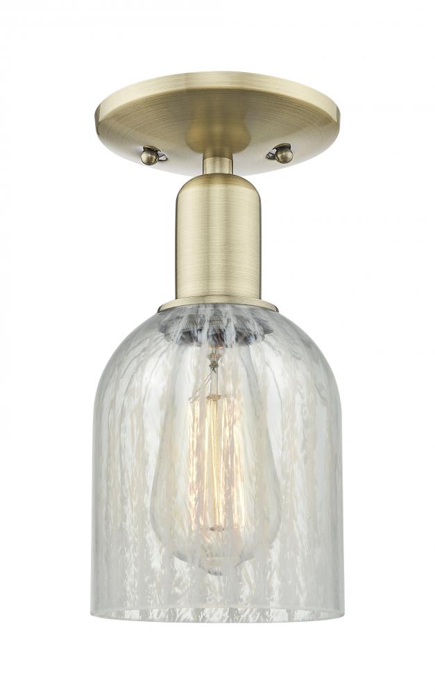 Caledonia - 1 Light - 5 inch - Satin Gold - Semi-Flush Mount