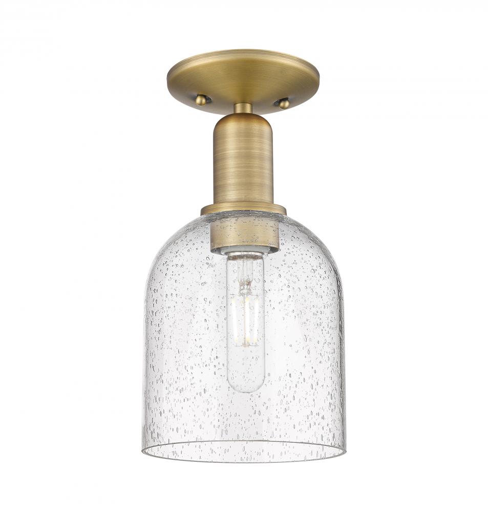 Bella - 1 Light - 6 inch - Brushed Brass - Semi-Flush Mount