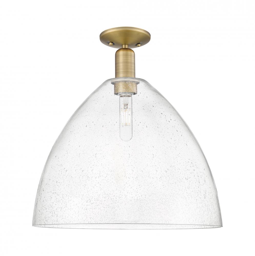 Bristol - 1 Light - 16 inch - Brushed Brass - Semi-Flush Mount