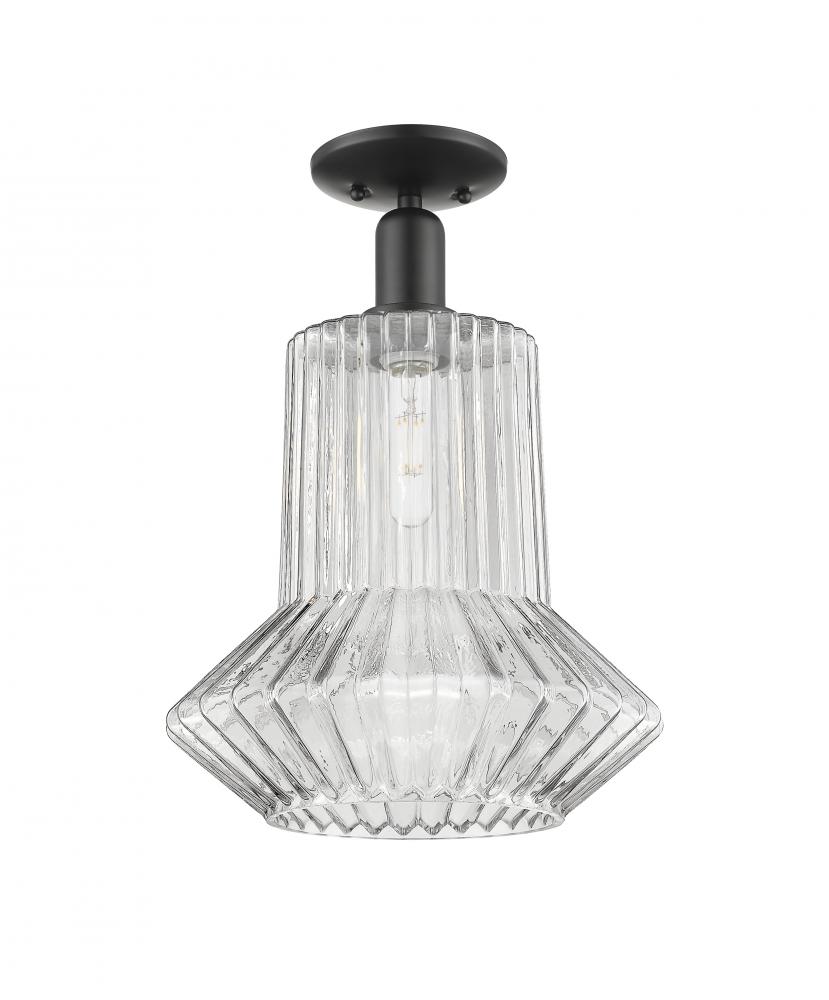 Springwater - 1 Light - 12 inch - Matte Black - Semi-Flush Mount