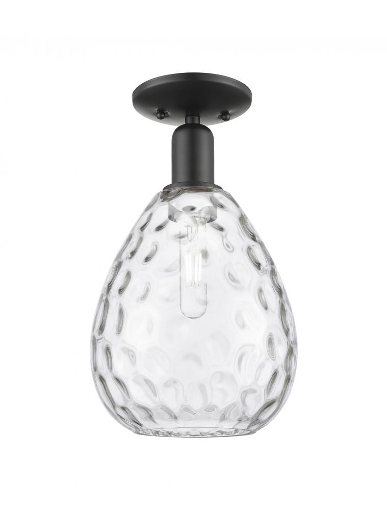 Waverly - 1 Light - 8 inch - Matte Black - Semi-Flush Mount