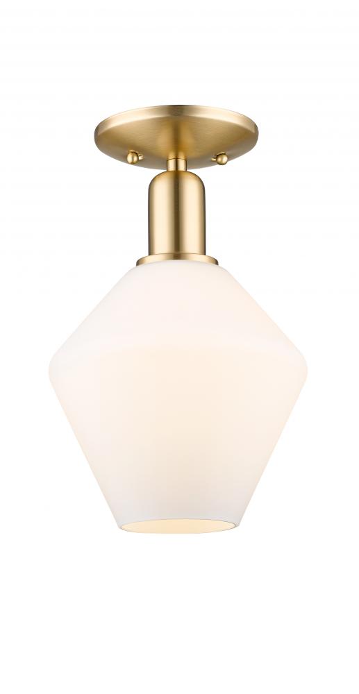 Cindyrella - 1 Light - 8 inch - Champagne Bronze - Semi-Flush Mount