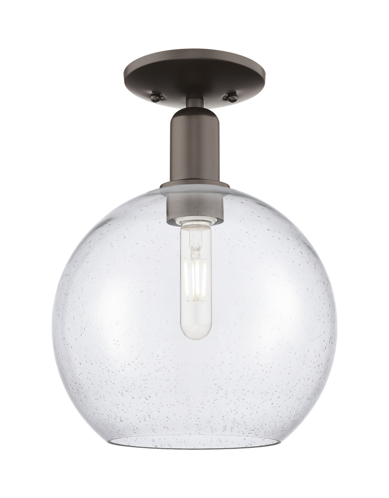 Athens - 1 Light - 10 inch - Oil Rubbed Bronze - Semi-Flush Mount