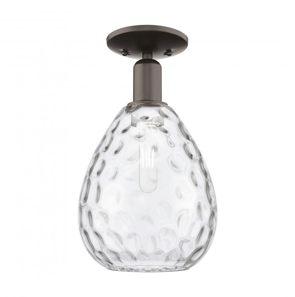 Waverly - 1 Light - 8 inch - Oil Rubbed Bronze - Semi-Flush Mount