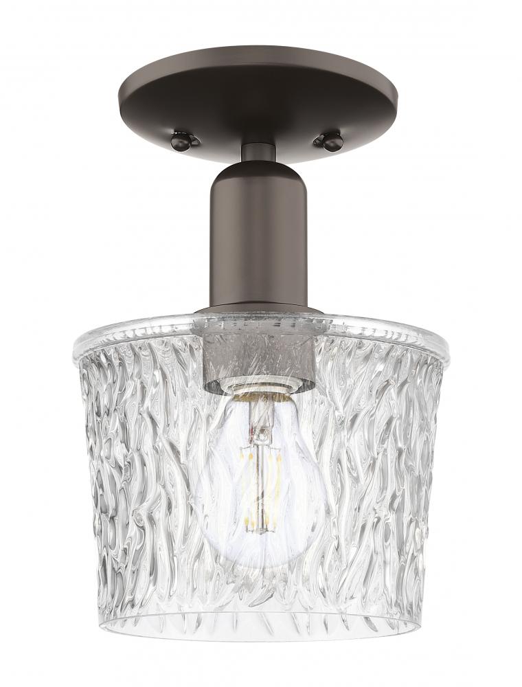 Niagara - 1 Light - 7 inch - Oil Rubbed Bronze - Semi-Flush Mount