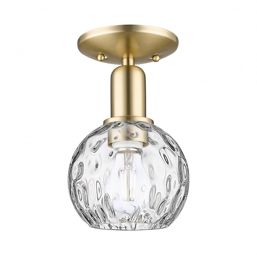 Athens Water Glass - 1 Light - 6 inch - Polished Chrome - Semi-Flush Mount