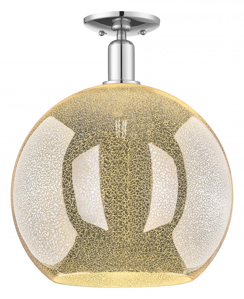 Athens - 1 Light - 14 inch - Polished Chrome - Semi-Flush Mount