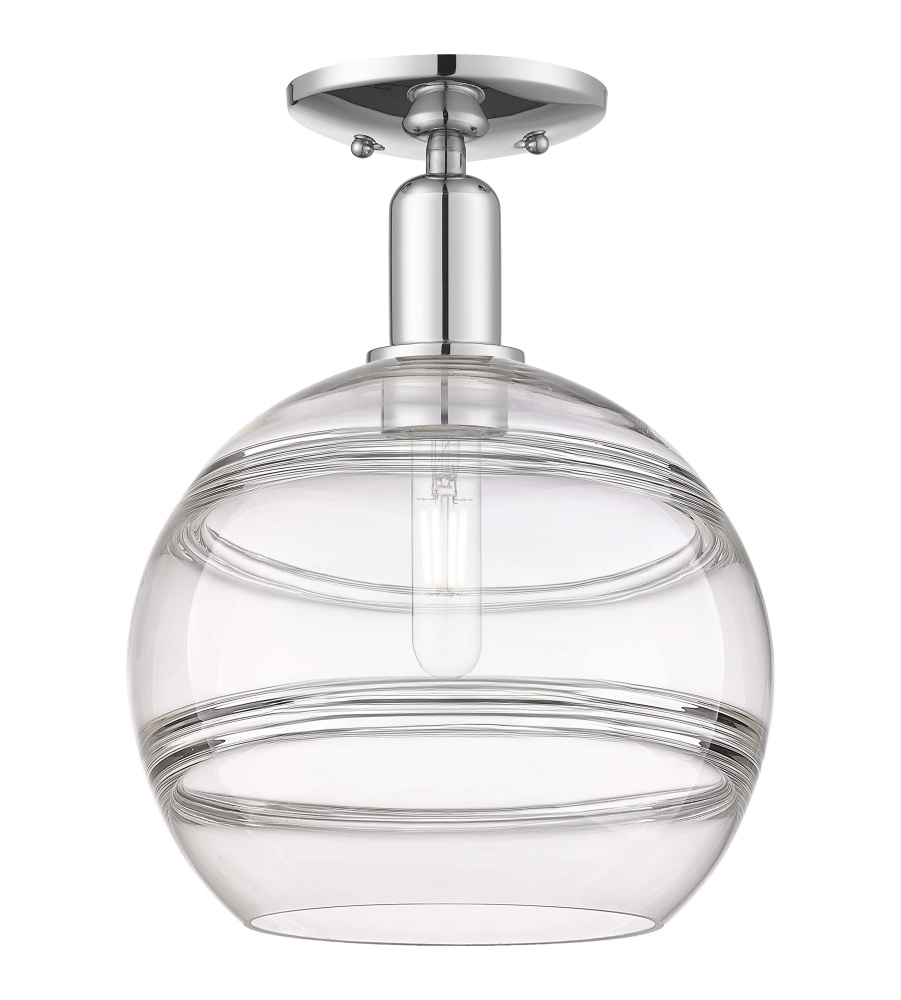 Rochester - 1 Light - 10 inch - Polished Chrome - Semi-Flush Mount