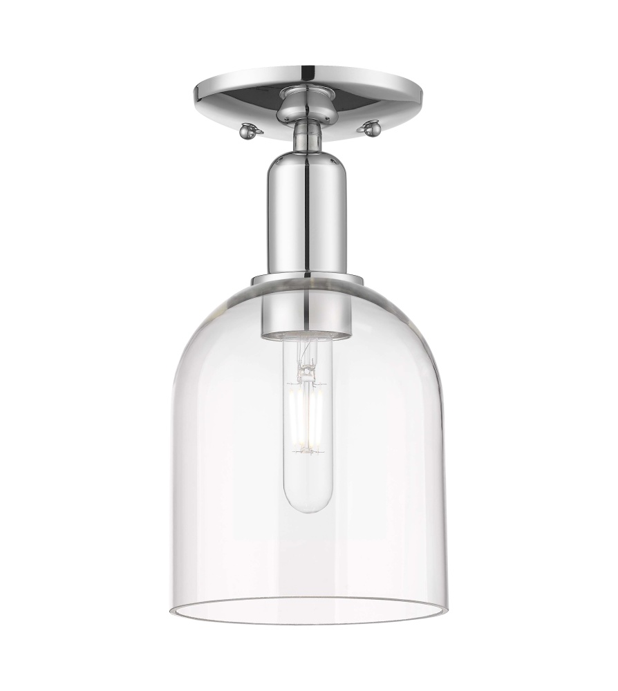 Bella - 1 Light - 6 inch - Polished Chrome - Semi-Flush Mount