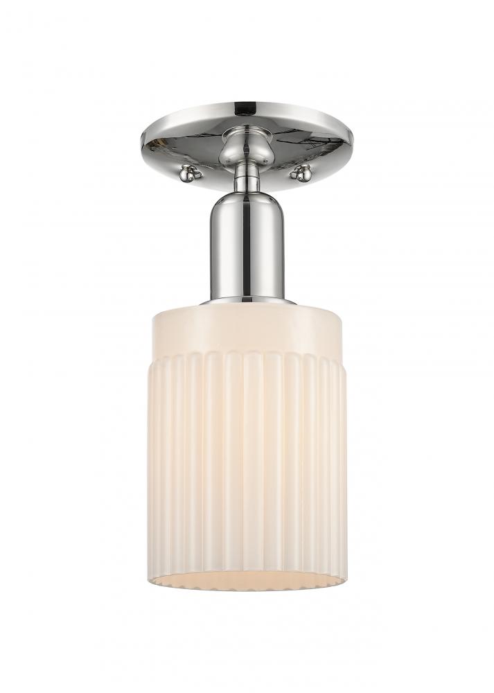 Hadley - 1 Light - 5 inch - Polished Nickel - Semi-Flush Mount