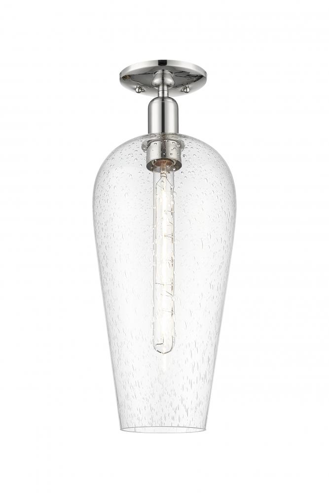 Chelsea - 1 Light - 6 inch - Polished Nickel - Semi-Flush Mount