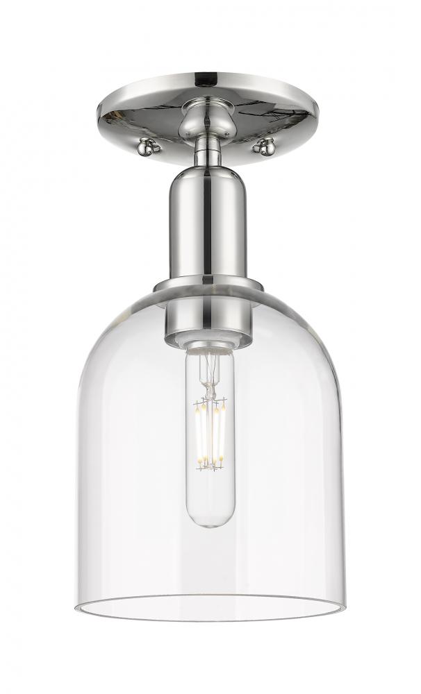 Bella - 1 Light - 6 inch - Polished Nickel - Semi-Flush Mount