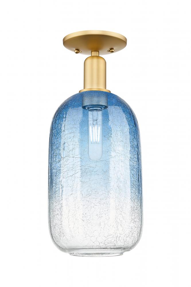 Brookhaven Cloche - 1 Light - 6 inch - Satin Gold - Semi-Flush Mount