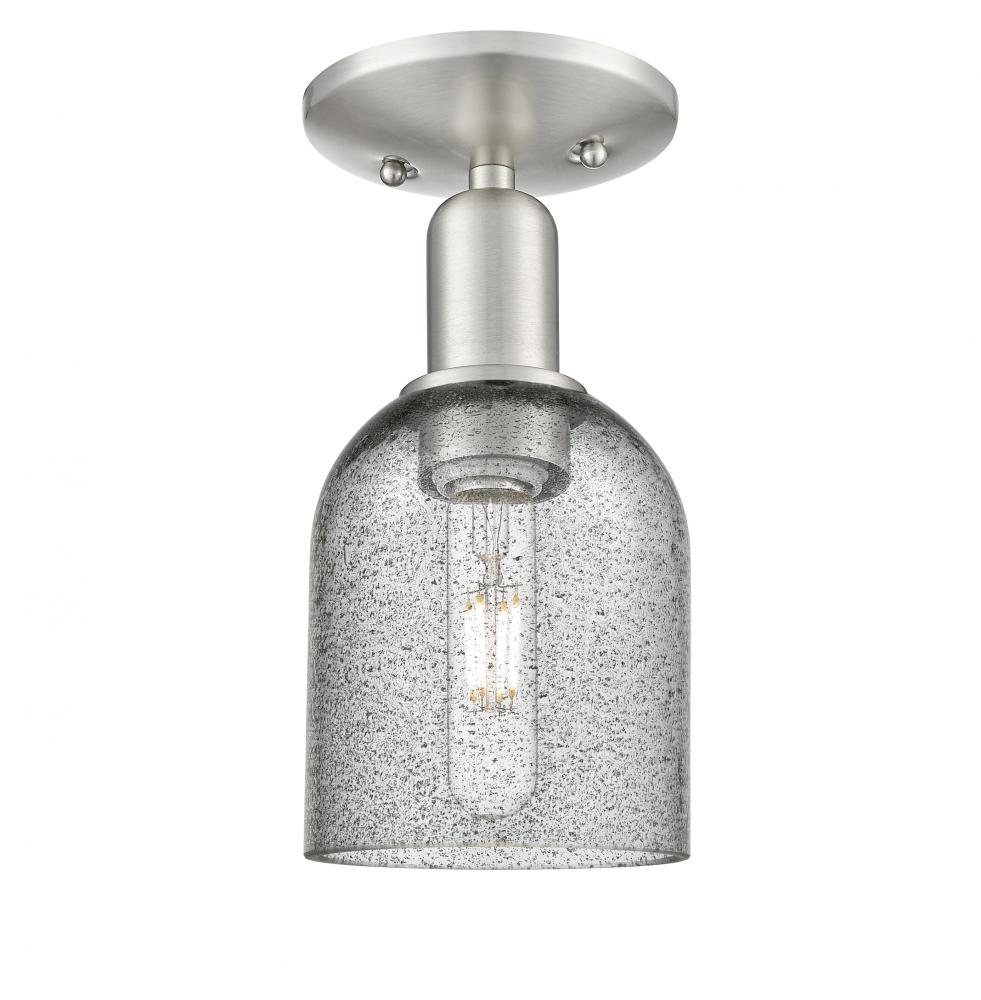 Caledonia - 1 Light - 5 inch - Brushed Satin Nickel - Semi-Flush Mount