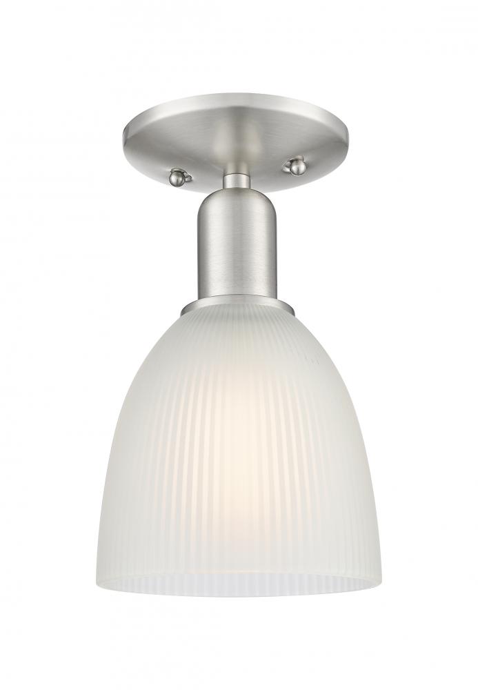 Castile - 1 Light - 6 inch - Brushed Satin Nickel - Semi-Flush Mount