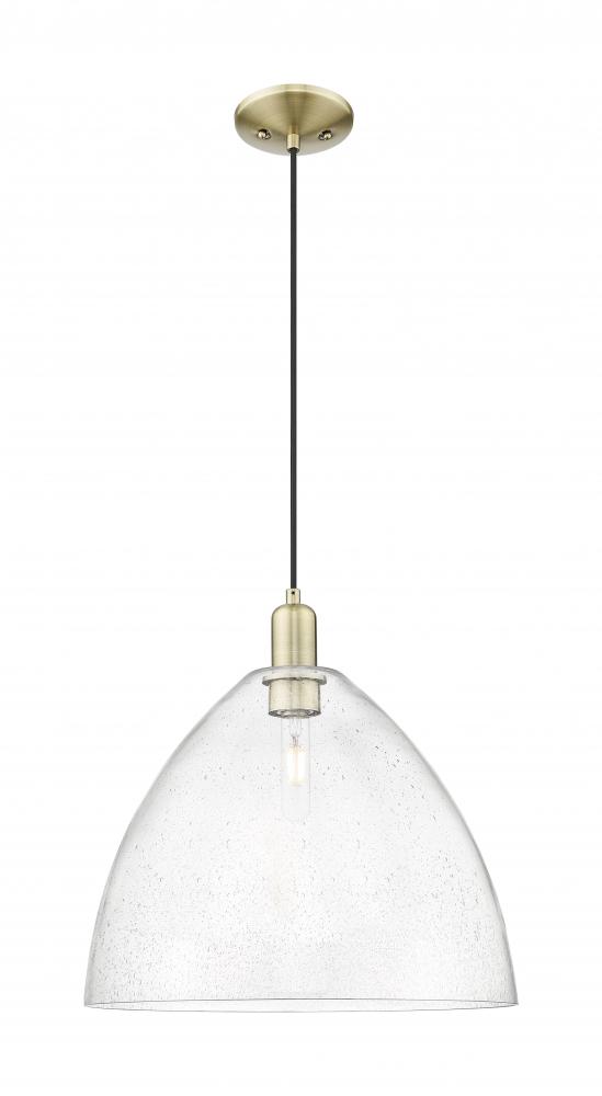 Bristol - 1 Light - 16 inch - Antique Brass - Cord hung - Mini Pendant