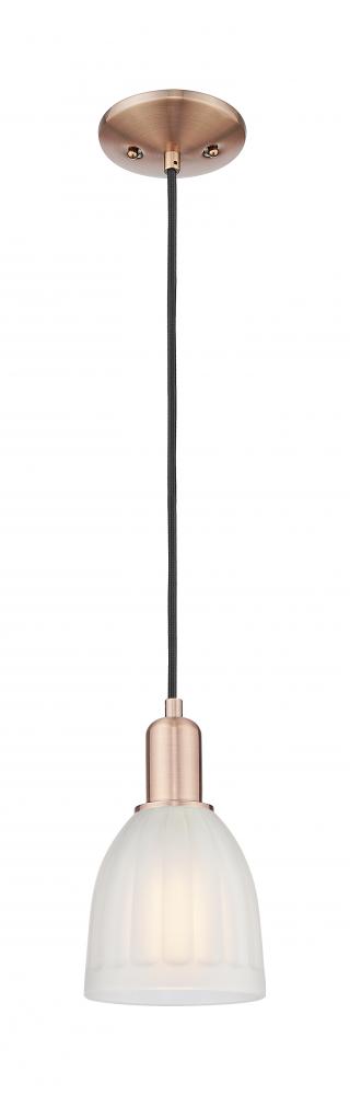 Brookfield - 1 Light - 6 inch - Antique Copper - Cord hung - Mini Pendant