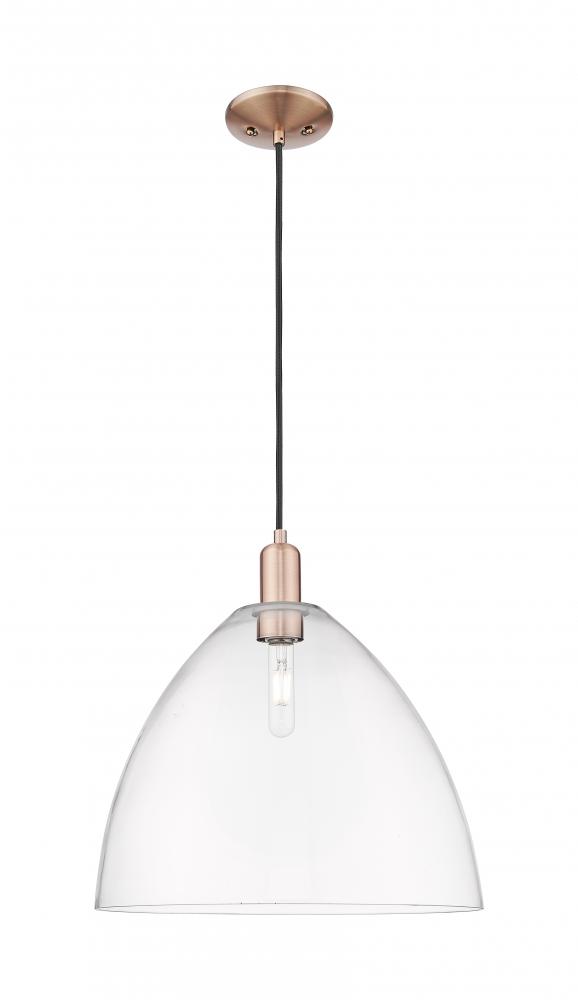 Bristol - 1 Light - 16 inch - Antique Copper - Cord hung - Mini Pendant