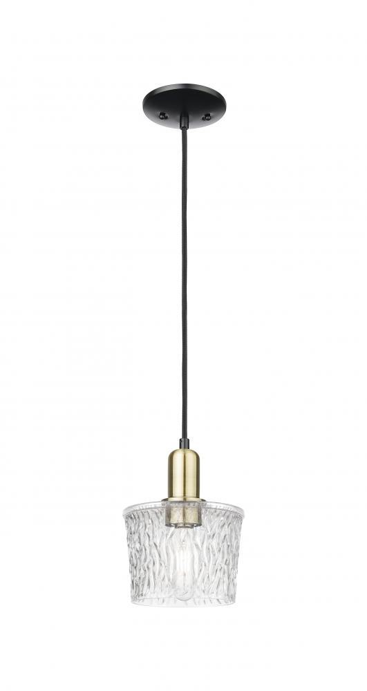 Niagara - 1 Light - 7 inch - Black Antique Brass - Cord hung - Mini Pendant