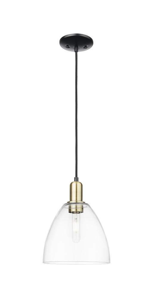 Bristol - 1 Light - 9 inch - Black Antique Brass - Cord hung - Mini Pendant