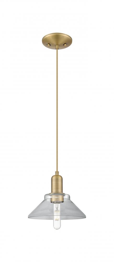 Orwell - 1 Light - 8 inch - Brushed Brass - Cord hung - Mini Pendant