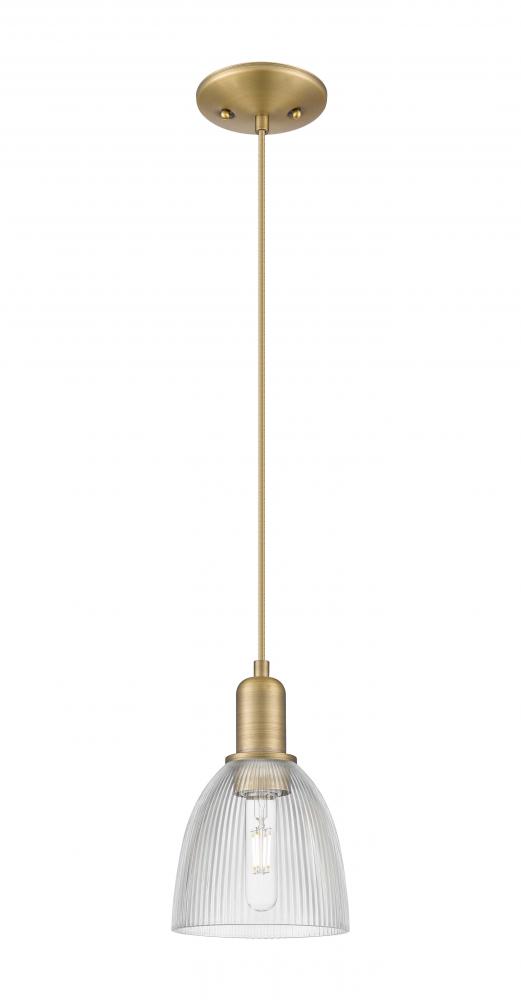 Castile - 1 Light - 6 inch - Brushed Brass - Cord hung - Mini Pendant