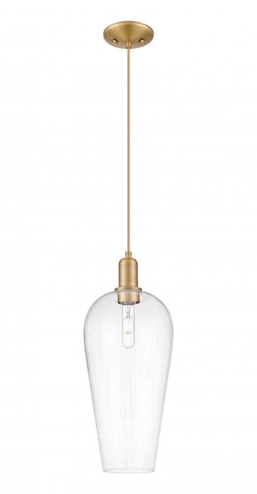 Chelsea - 1 Light - 6 inch - Brushed Brass - Cord hung - Mini Pendant