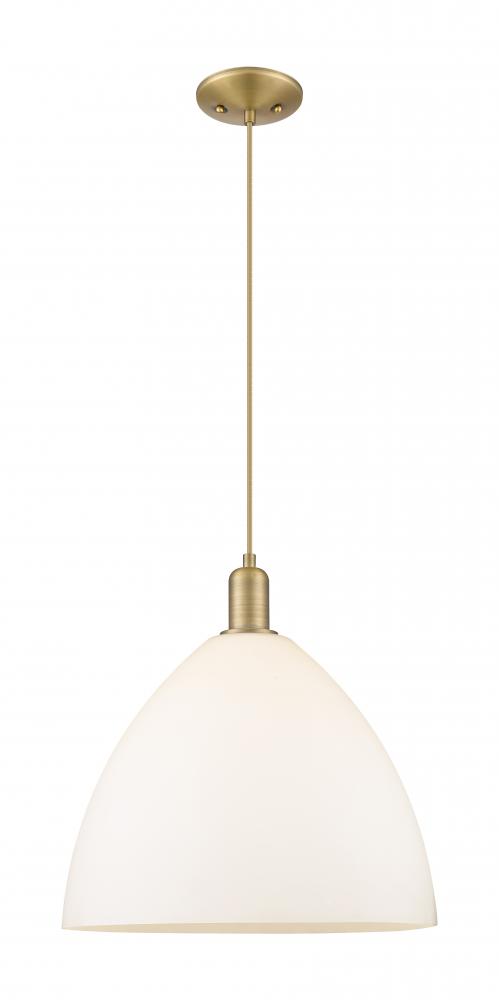 Bristol - 1 Light - 16 inch - Brushed Brass - Cord hung - Mini Pendant