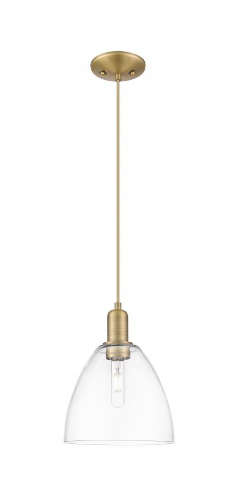 Bristol - 1 Light - 9 inch - Brushed Brass - Cord hung - Mini Pendant