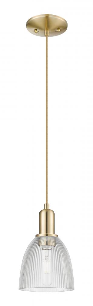 Castile - 1 Light - 6 inch - Champagne Bronze - Cord hung - Mini Pendant