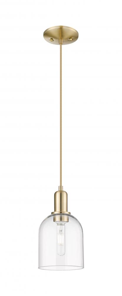 Bella - 1 Light - 6 inch - Champagne Bronze - Cord hung - Mini Pendant