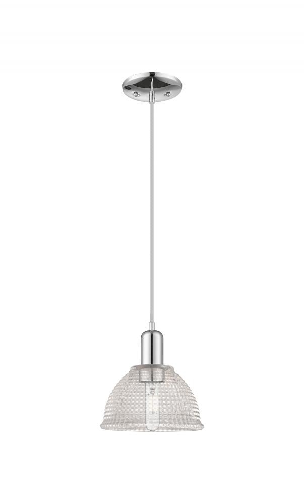 Arietta - 1 Light - 8 inch - Polished Chrome - Cord hung - Mini Pendant