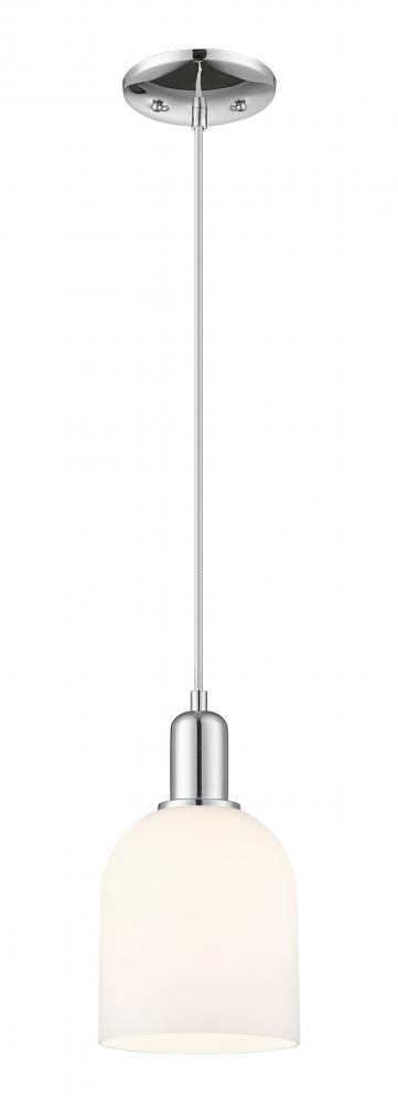 Bella - 1 Light - 6 inch - Polished Chrome - Cord hung - Mini Pendant
