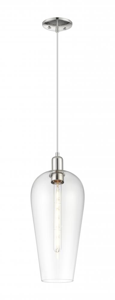 Chelsea - 1 Light - 6 inch - Polished Nickel - Cord hung - Mini Pendant