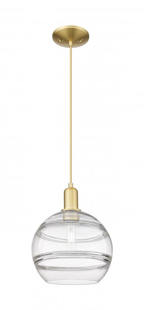 Rochester - 1 Light - 10 inch - Satin Gold - Cord hung - Mini Pendant