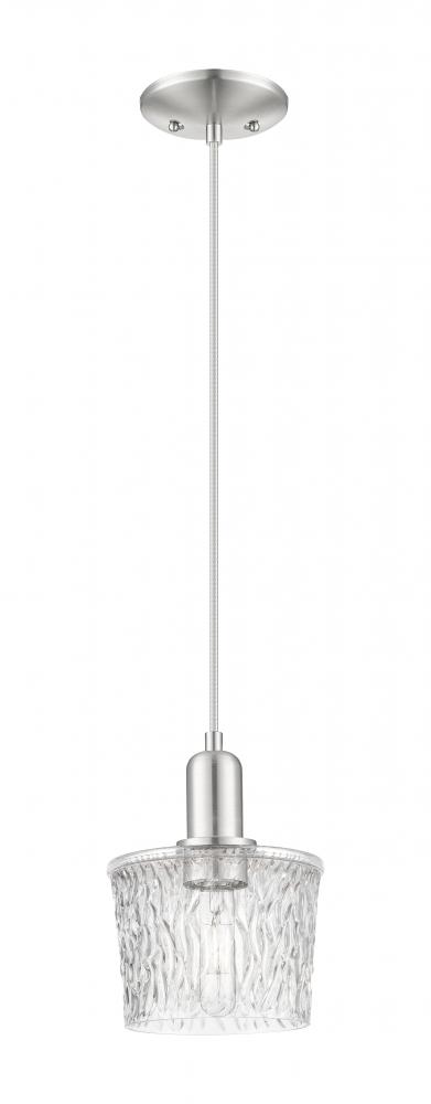 Niagara - 1 Light - 7 inch - Brushed Satin Nickel - Cord hung - Mini Pendant