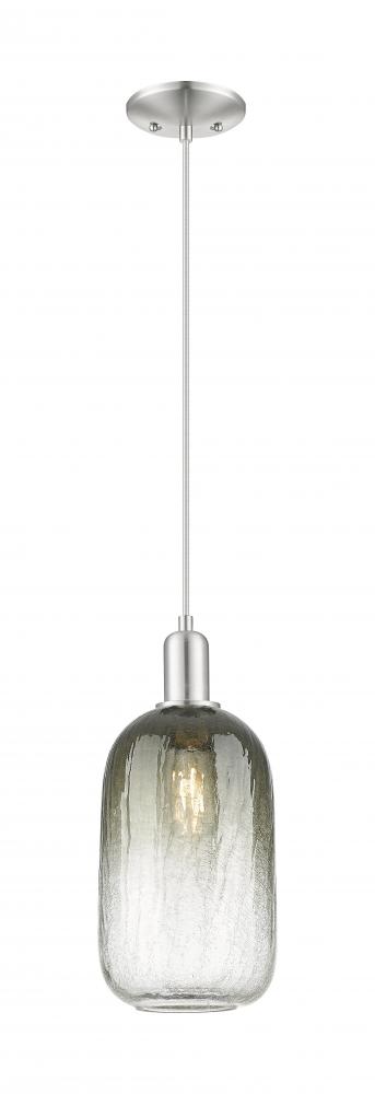 Brookhaven Cloche - 1 Light - 6 inch - Brushed Satin Nickel - Cord hung - Mini Pendant