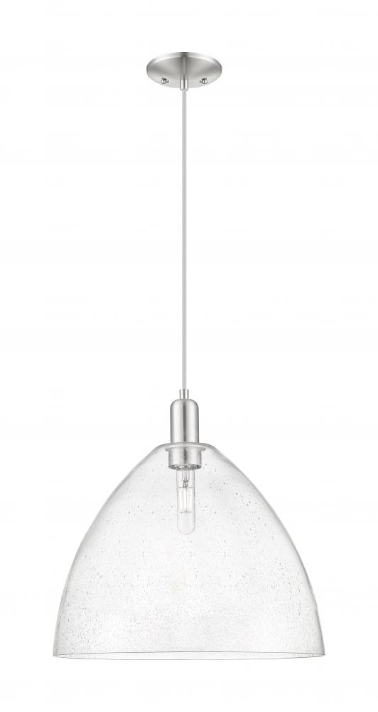 Bristol - 1 Light - 16 inch - Brushed Satin Nickel - Cord hung - Mini Pendant