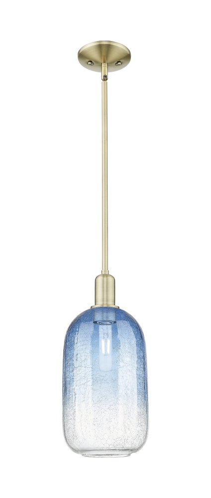Brookhaven Cloche - 1 Light - 6 inch - Antique Brass - Mini Pendant