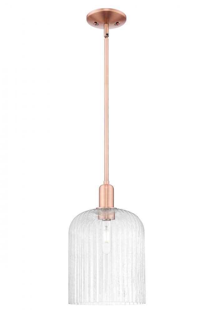 Bridal Veil - 1 Light - 8 inch - Antique Copper - Mini Pendant