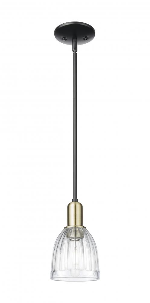 Brookfield - 1 Light - 6 inch - Black Antique Brass - Stem hung - Mini Pendant