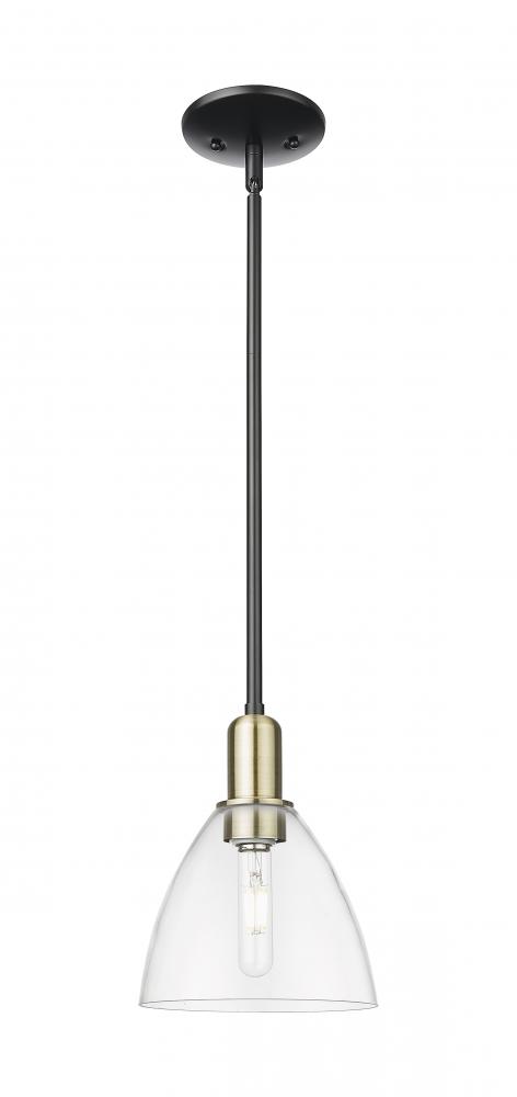 Bristol - 1 Light - 8 inch - Black Antique Brass - Stem hung - Mini Pendant